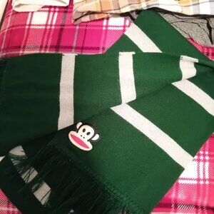 Vintage Y2K Paul Frank Green Winter Scarf